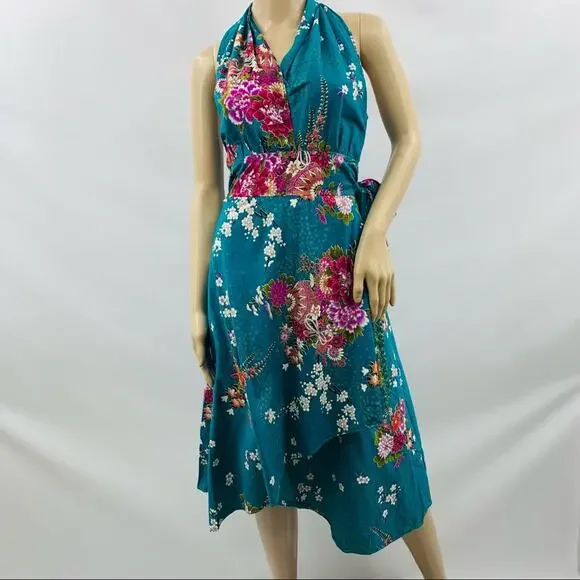 Antoine Akoplan Paris Halter Wrap Dress - Picture 1 of 11